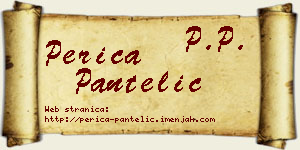 Perica Pantelić vizit kartica